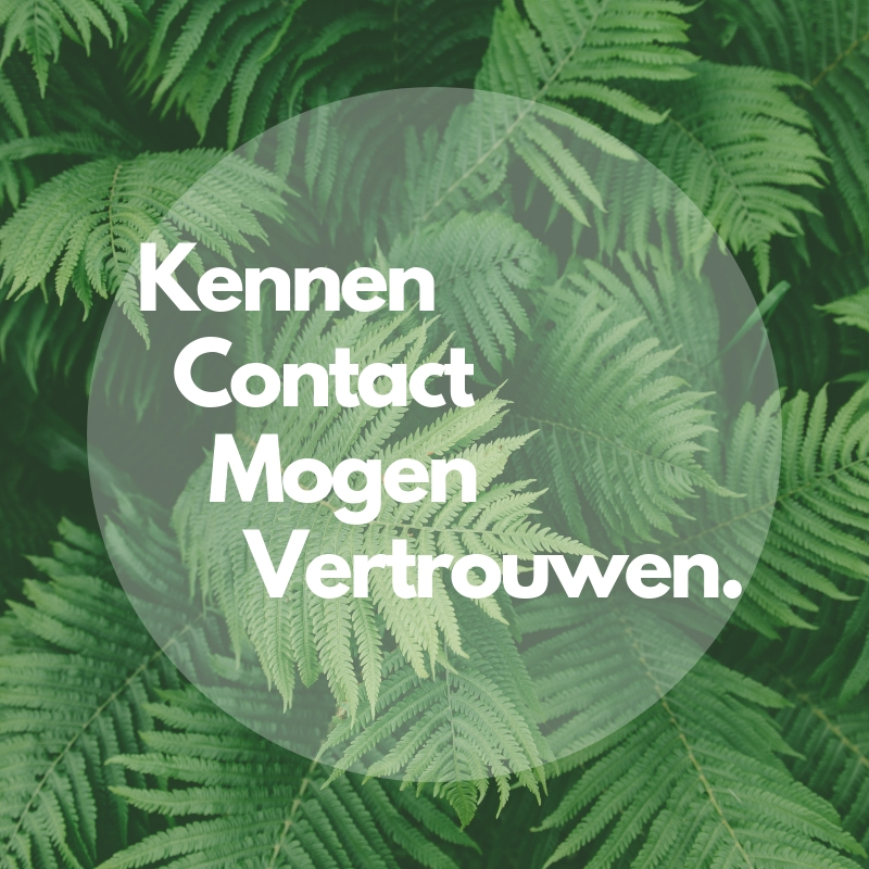 Kennen Contact Mogen Vertrouwen