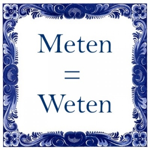Tegelwijsheid meten is weten Meten is weten